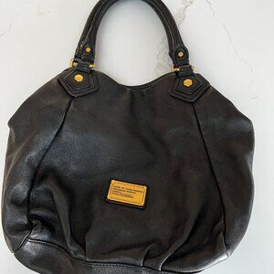 Marc By Marc Jacobs Black Crossbody Bag with Gold Accents